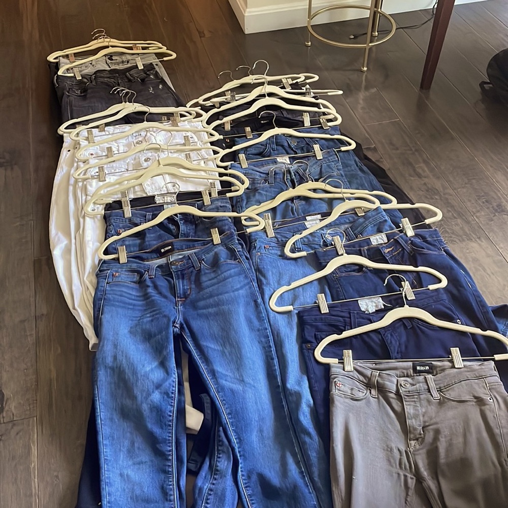Bundle 22 pairs of Hudson, current Elliot, revtown, mother jeans